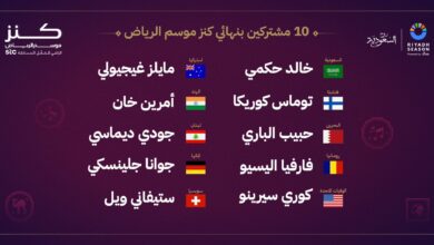 الـ10 المتأهلين لنهائي كنز موسم الرياض