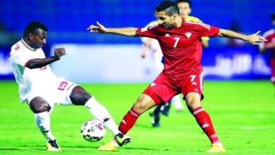 مشاهدة مباراة الإمارات ضد عمان بث مباشر قبل كأس آسيا