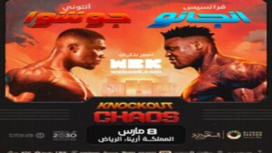 أسعار ورابط حجز تذاكر معركة الملاكمة Knockout Chaos